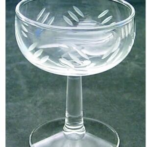 Mid Century Art Deco Champagne Glasses